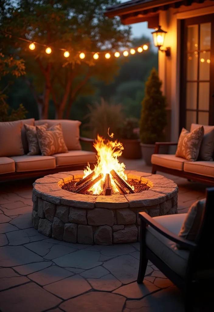 14 Back Yard Patio Ideas for Relaxed Daily Enjoyment 12 14 Back Yard Patio Ideas for Relaxed Daily Enjoyment - 2. Cozy Fire Pit Retreat