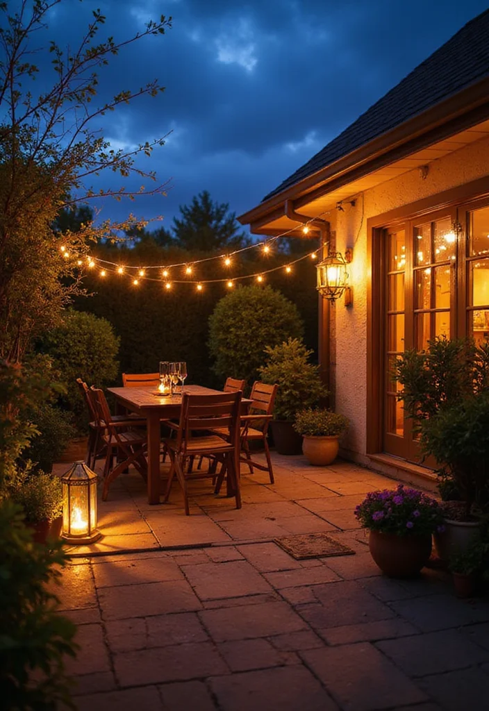 14 Back Yard Patio Ideas for Relaxed Daily Enjoyment 34 14 Back Yard Patio Ideas for Relaxed Daily Enjoyment - 4. Mood Lighting Magic