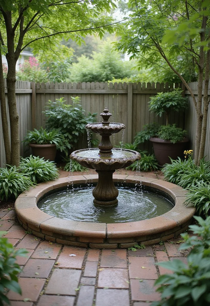 14 Back Yard Patio Ideas for Relaxed Daily Enjoyment 67 14 Back Yard Patio Ideas for Relaxed Daily Enjoyment - 7. Water Feature Serenity