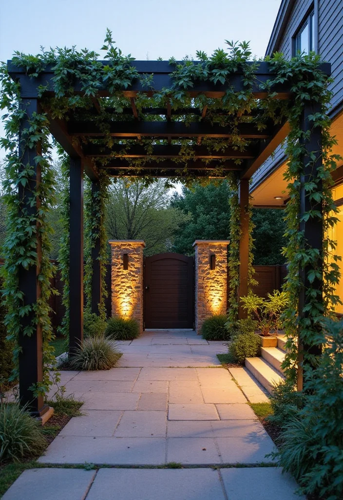 14 Back Yard Patio Ideas for Relaxed Daily Enjoyment 78 14 Back Yard Patio Ideas for Relaxed Daily Enjoyment - 8. Modern Pergola Style