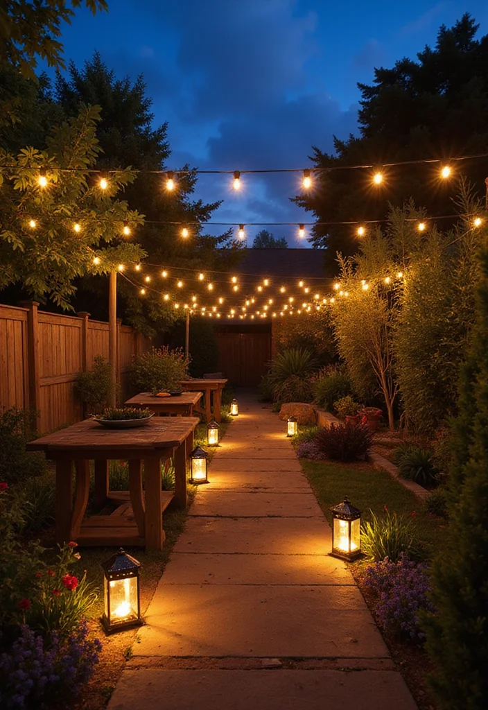 14 Backyard Landscape Ideas for Comfortable Outdoor Living 133 14 Backyard Landscape Ideas for Comfortable Outdoor Living - 13. Outdoor Lighting