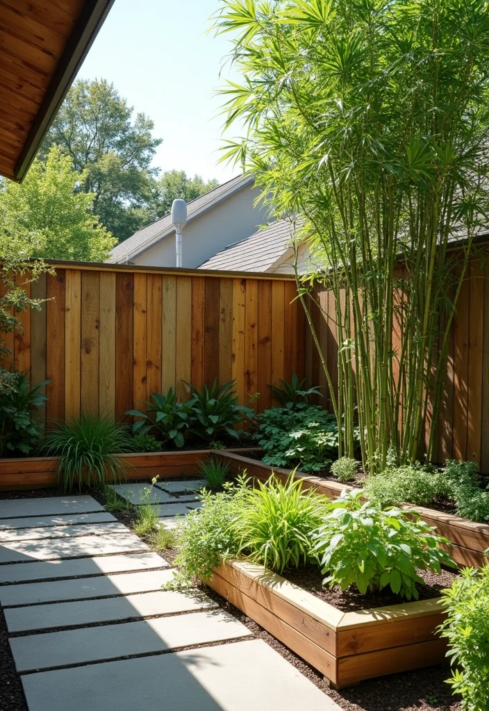 14 Backyard Landscape Ideas for Comfortable Outdoor Living 78 14 Backyard Landscape Ideas for Comfortable Outdoor Living - 8. Sustainable Materials