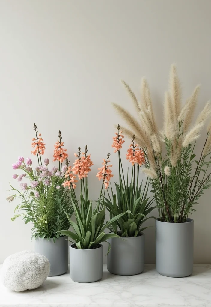 14 Flower Bed Ideas in Front of House to Refresh Curb Appeal - 14. Minimalist Flower Beds