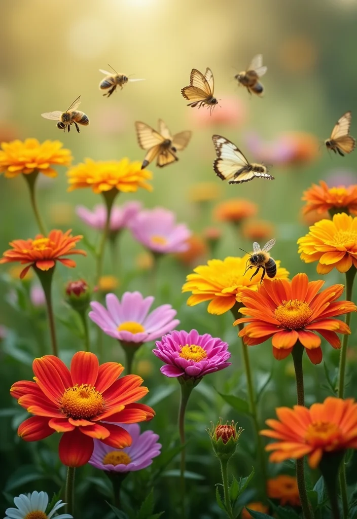 14 Flower Beds Landscaping Ideas for Colorful Garden Structure - 8. Pollinator-Friendly Gardens