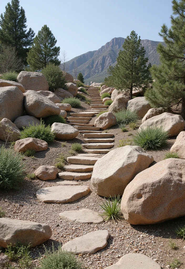 14 Landscape Ideas for Backyard Slope That Simplify Outdoor Living 23 14 Landscape Ideas for Backyard Slope That Simplify Outdoor Living - 3. Rock Gardens for Texture and Interest