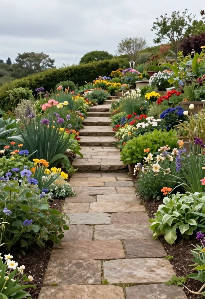 14 Landscape Ideas for Backyard Slope That Simplify Outdoor Living 34 14 Landscape Ideas for Backyard Slope That Simplify Outdoor Living - 4. Steps and Pathways to Connect Spaces