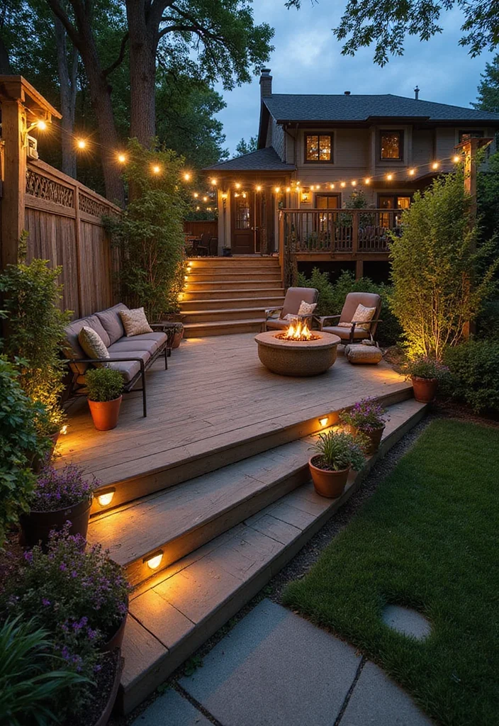 14 Landscape Ideas for Backyard Slope That Simplify Outdoor Living 45 14 Landscape Ideas for Backyard Slope That Simplify Outdoor Living - 5. Integrating Outdoor Living Spaces