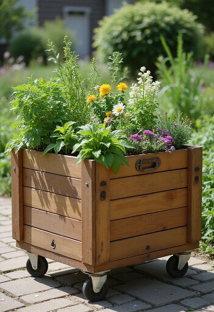 14 Planter Box Garden Ideas for Easy Home Growing 100 14 Planter Box Garden Ideas for Easy Home Growing - 10. Mobile Planter Boxes