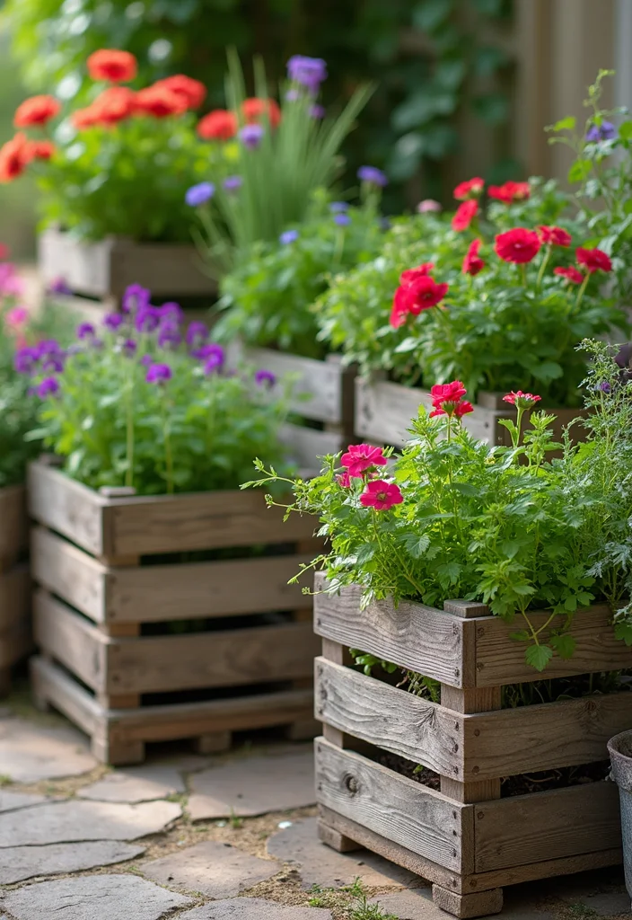 14 Planter Box Garden Ideas for Easy Home Growing 111 14 Planter Box Garden Ideas for Easy Home Growing - 11. Wooden Crate Planters