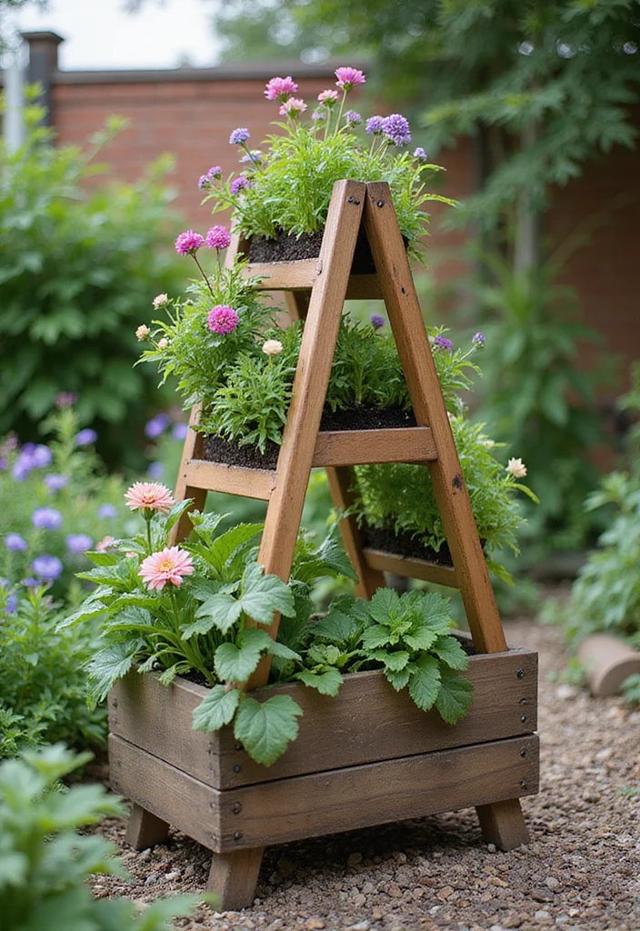 14 Planter Box Garden Ideas for Easy Home Growing 144 14 Planter Box Garden Ideas for Easy Home Growing - 14. Vertical A-Frame Planter