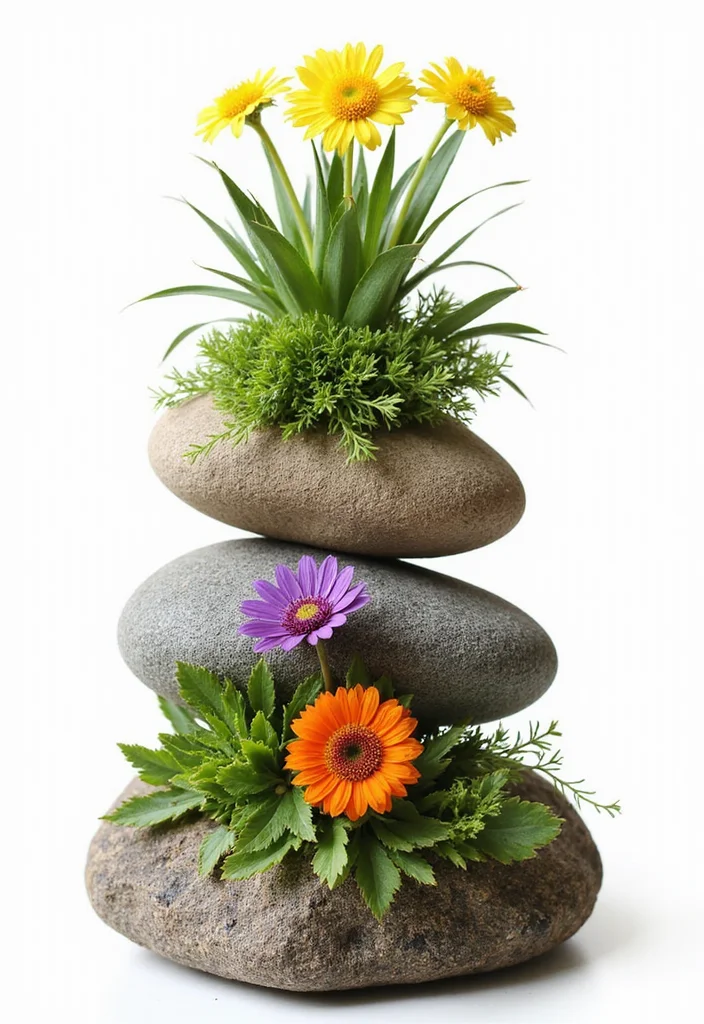 14 Planter Container Ideas That Elevate Your Outdoor Decor 133 14 Planter Container Ideas That Elevate Your Outdoor Decor - 13. Stacked Stone Planters