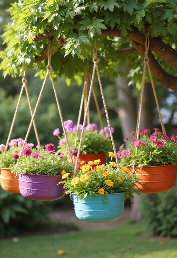 14 Planter Container Ideas That Elevate Your Outdoor Decor 78 14 Planter Container Ideas That Elevate Your Outdoor Decor - 8. Hanging Baskets