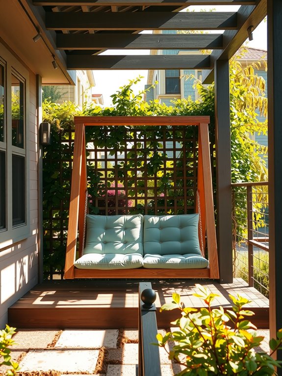 a frame pergola or tree