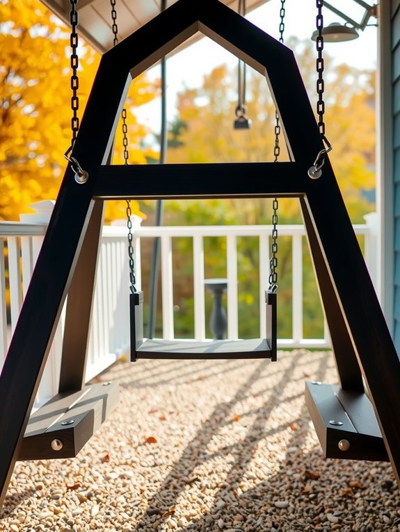 a frame swing weight and anchoring safety