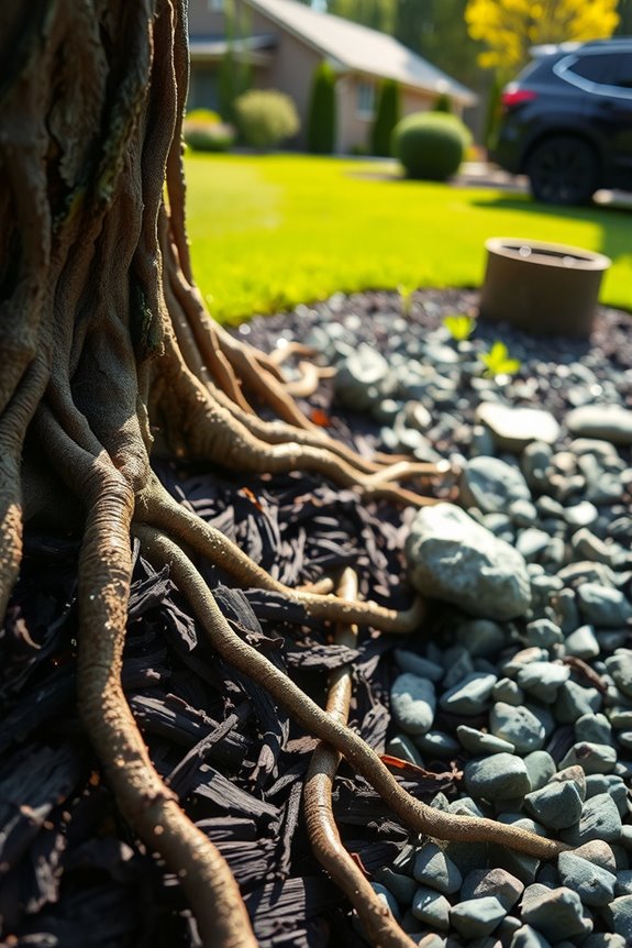 Mulch vs. Rock: 5 Things to Consider Before Choosing Your Landscaping → 5 Things to Consider Before Choosing Between Mulch and Rock for Better Landscaping 5 aesthetic mulch versus rock erosion