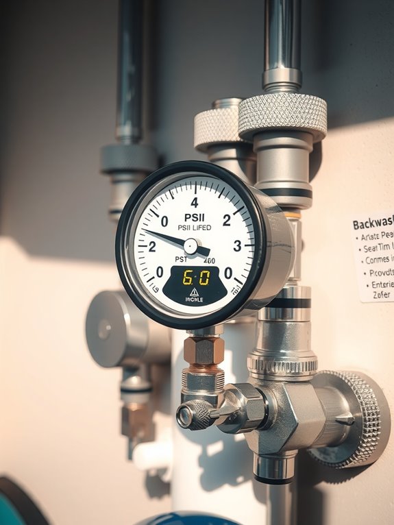 backwash at 6 8 psi