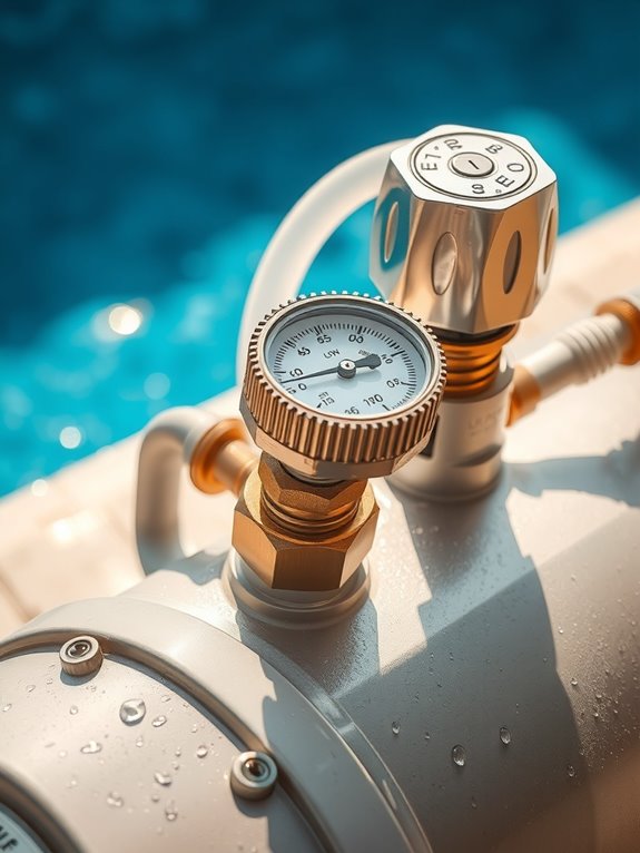 backwash by gauge readings