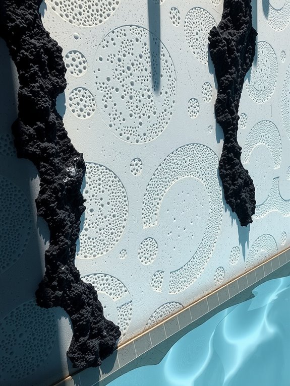 black algae root into porous surfaces