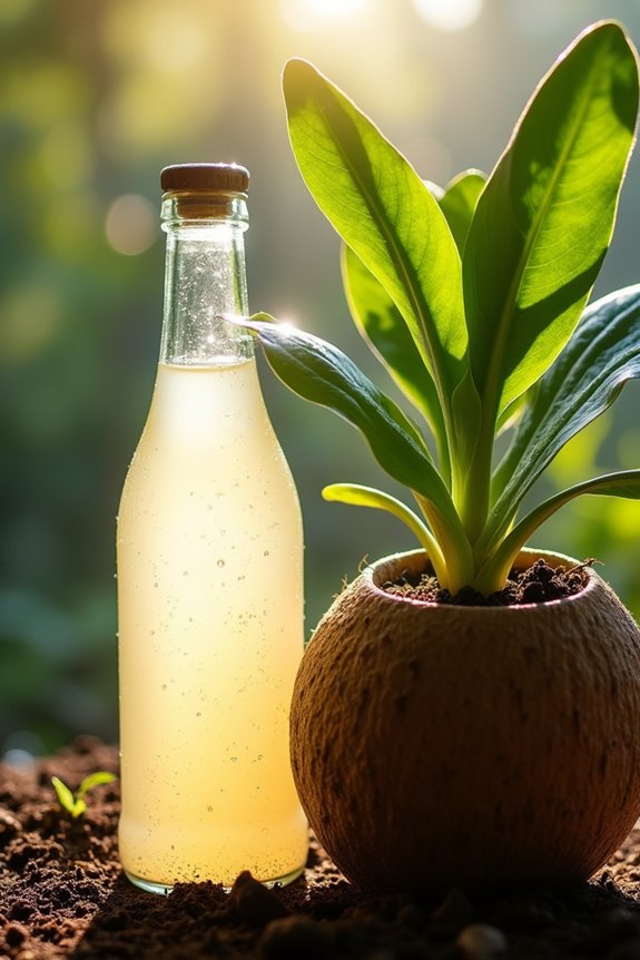 coconut water complements fertilizers effectively