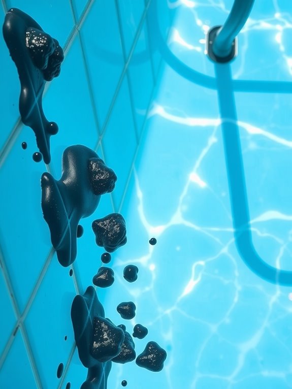 deeply embedded black algae