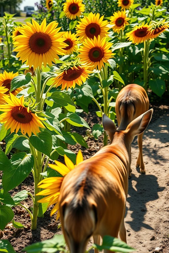 Do Deer Eat Sunflower Plants and How Can You Protect Your Garden 2 deer damaged sunflowers signs timing