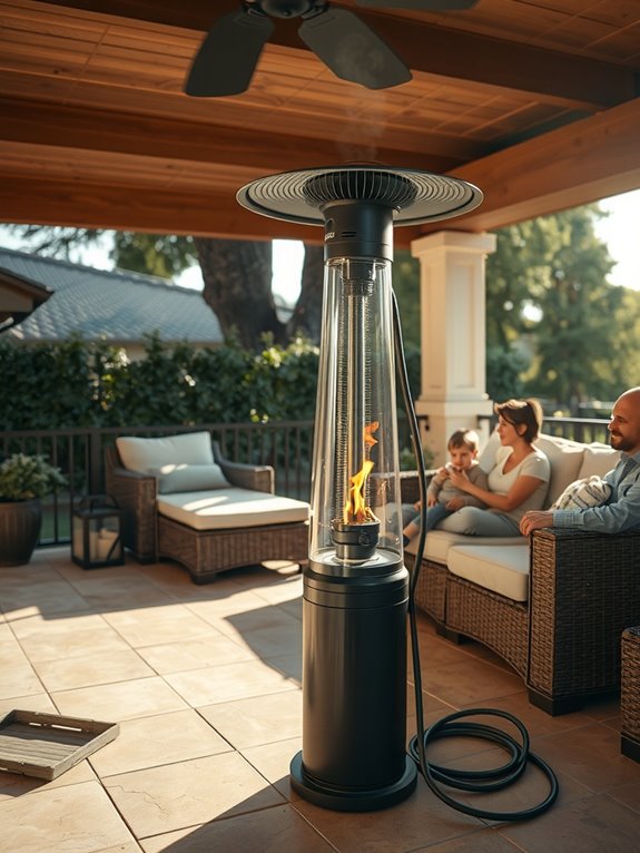How You Can Safely Use a Patio Heater Under a Covered Patio 3 electric vs gas safety and clearances