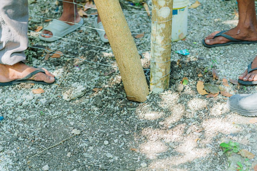 fence post burial depth guidelines stepwise