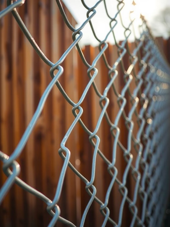 7 Reasons Chain Link Fence Is Cheaper Than Wood 6 galvanized chain link budget cedar alternative