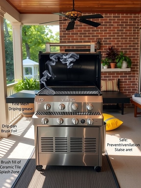 How You Can Safely Grill in a Screened-In Porch Without Risk 7 grease buildup prevention and cleanup