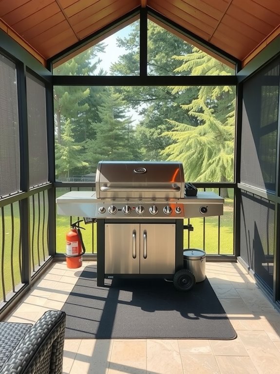 How You Can Safely Grill in a Screened-In Porch Without Risk 6 grill safety proper placement guidelines