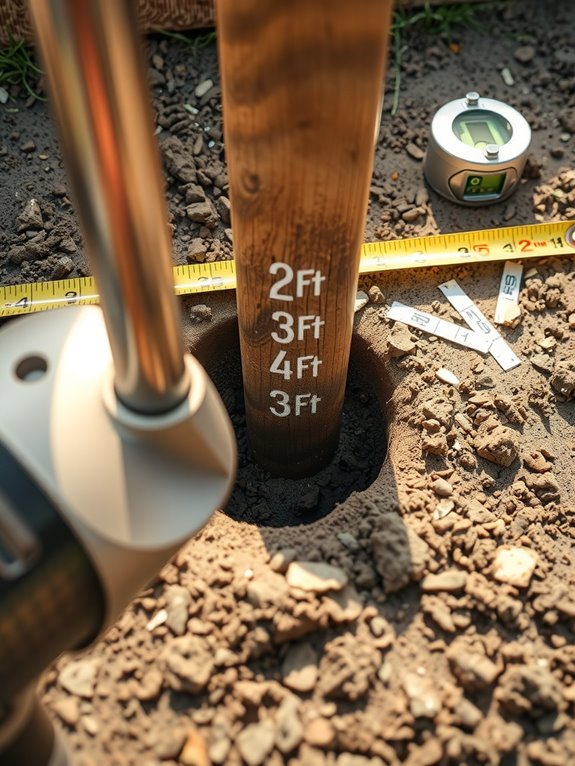 How Deep Should Fence Posts Be for Step-by-Step Installation 8 hole diameter three post widths