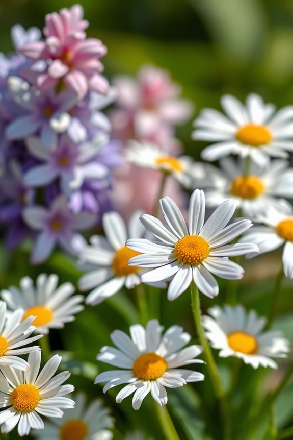 hyacinth spikes daisies affordable elegance