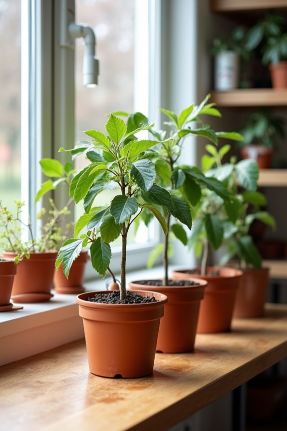 indoor winter fruit tree transplanting timing