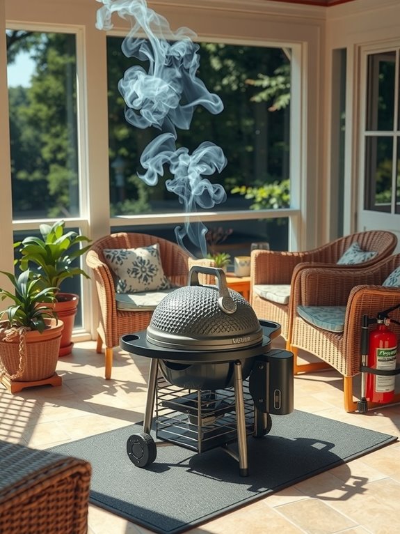 How You Can Safely Grill in a Screened-In Porch Without Risk 5 keep grill safe clearance ventilation