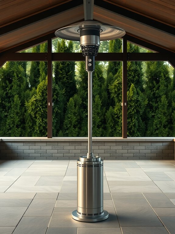 How You Can Safely Use a Patio Heater Under a Covered Patio 6 level stable heater placement guidelines