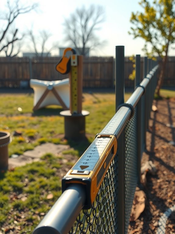line post spacing and footing requirements
