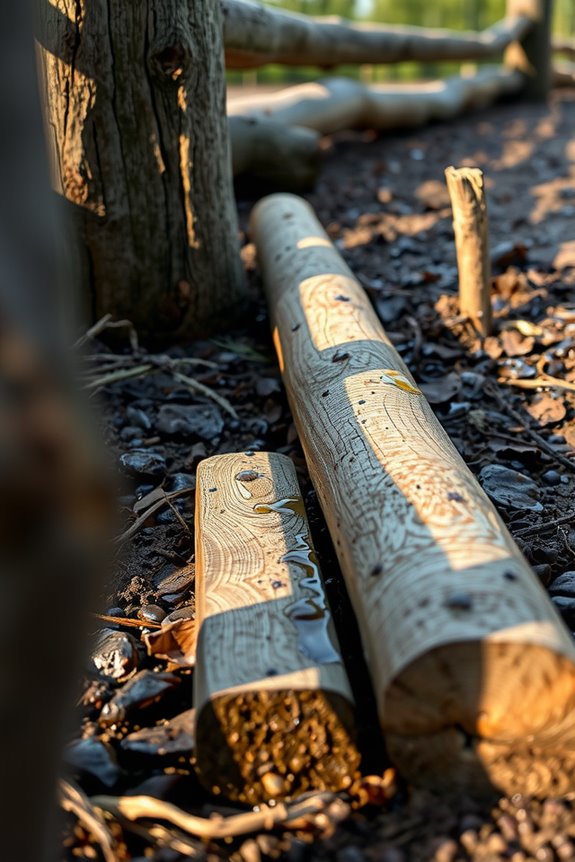 moisture destroys ground contact timber