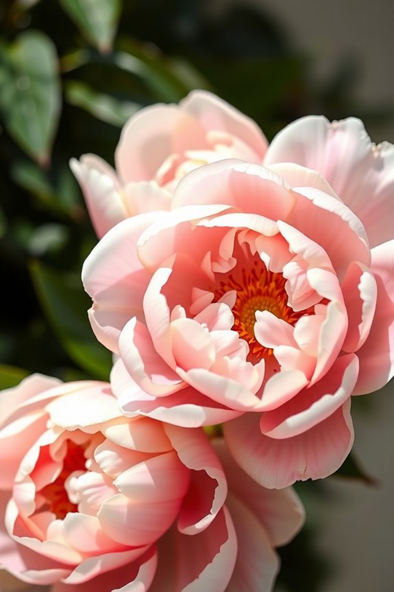 peonies symbolize lasting prosperity and romance
