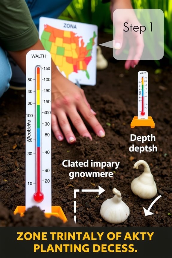 plant depth by zone and bulb size