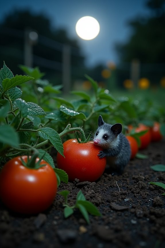 What Do Possums Eat on Your Tomato Plants at Night? 9 possums deterred by spaced companioned beds