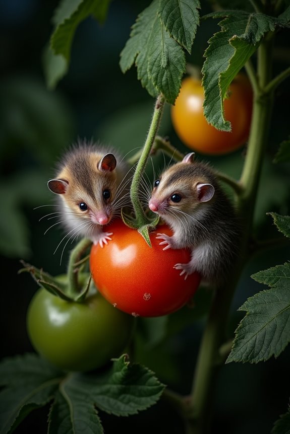 What Do Possums Eat on Your Tomato Plants at Night? 5 possums neat punctures rats nibble squirrels destructive chewers