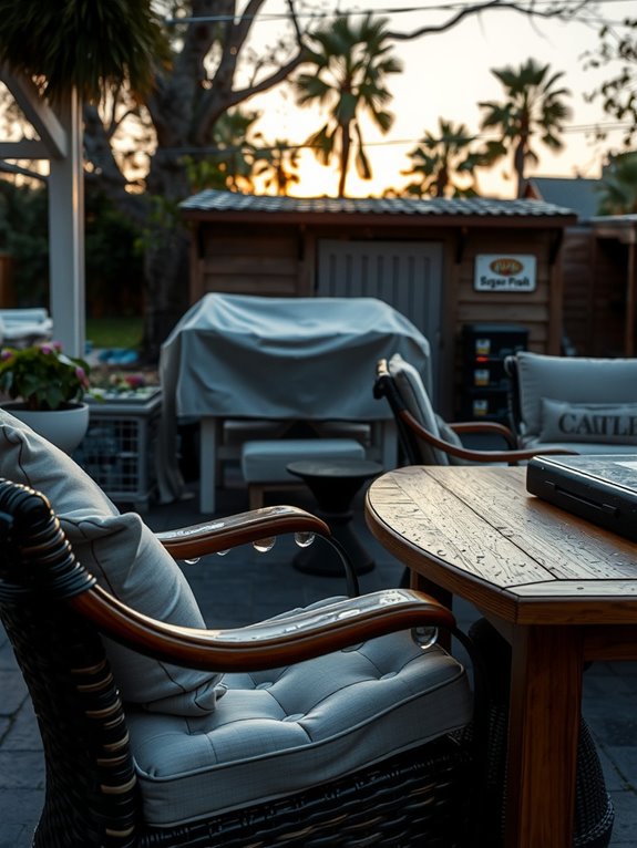 Can Patio Furniture Get Wet and How Do You Protect It From Moisture Damage? 7 prepare furniture storage before rain season
