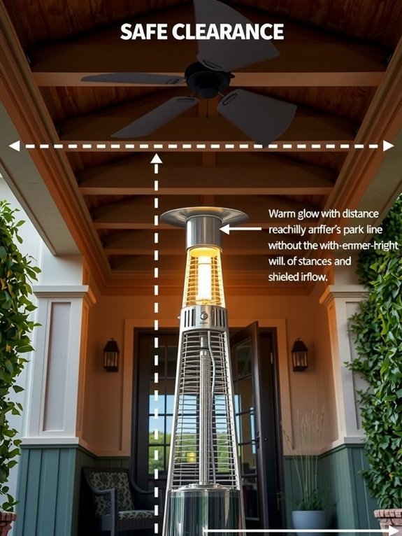 How You Can Safely Use a Patio Heater Under a Covered Patio 4 safe clearances for patio heaters
