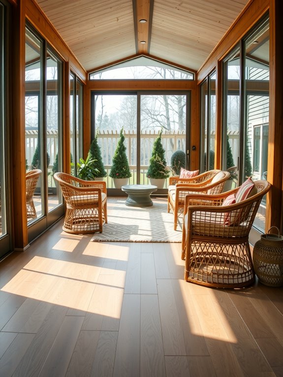 What Is a Three Season Porch and How to Plan One for Your Home 7 slate flooring endures high traffic in three season porches
