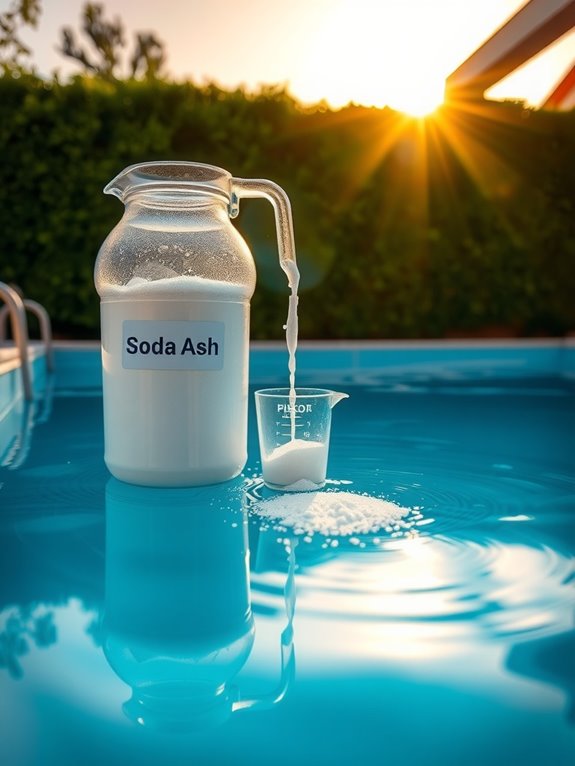 soda ash raises ph and ta