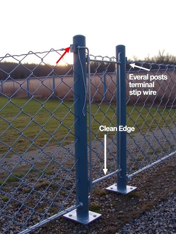 terminal posts deeper stronger concrete footings