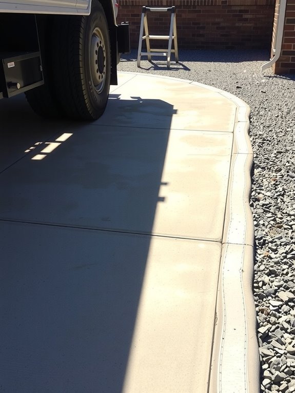 How Thick Should Patio Concrete Be 2 thicker slabs for heavy use