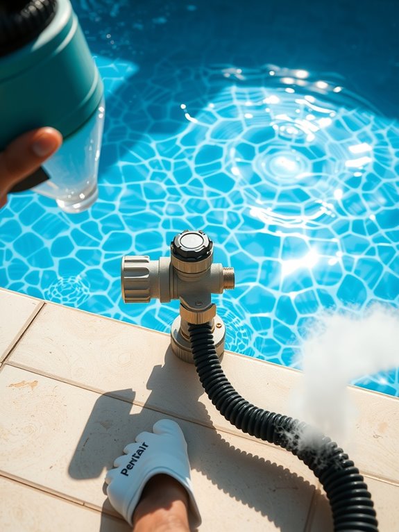 vacuuming to waste bypasses filter