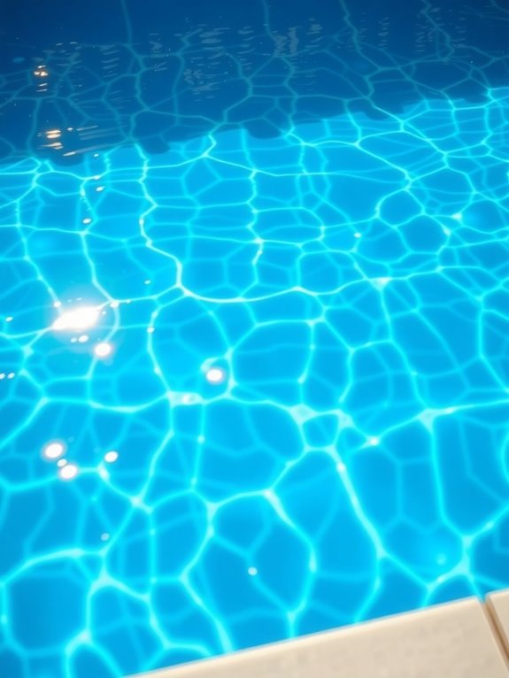 water absorbs red blue dominates deeper