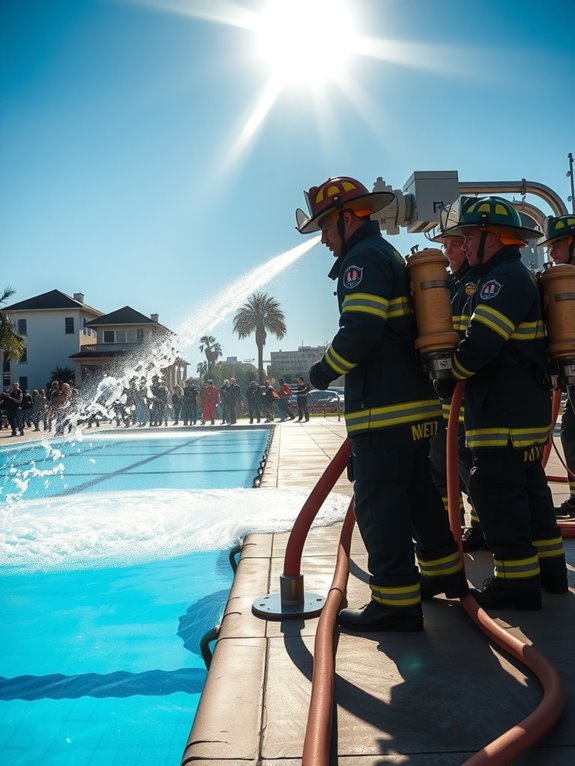 which fire departments fill pools